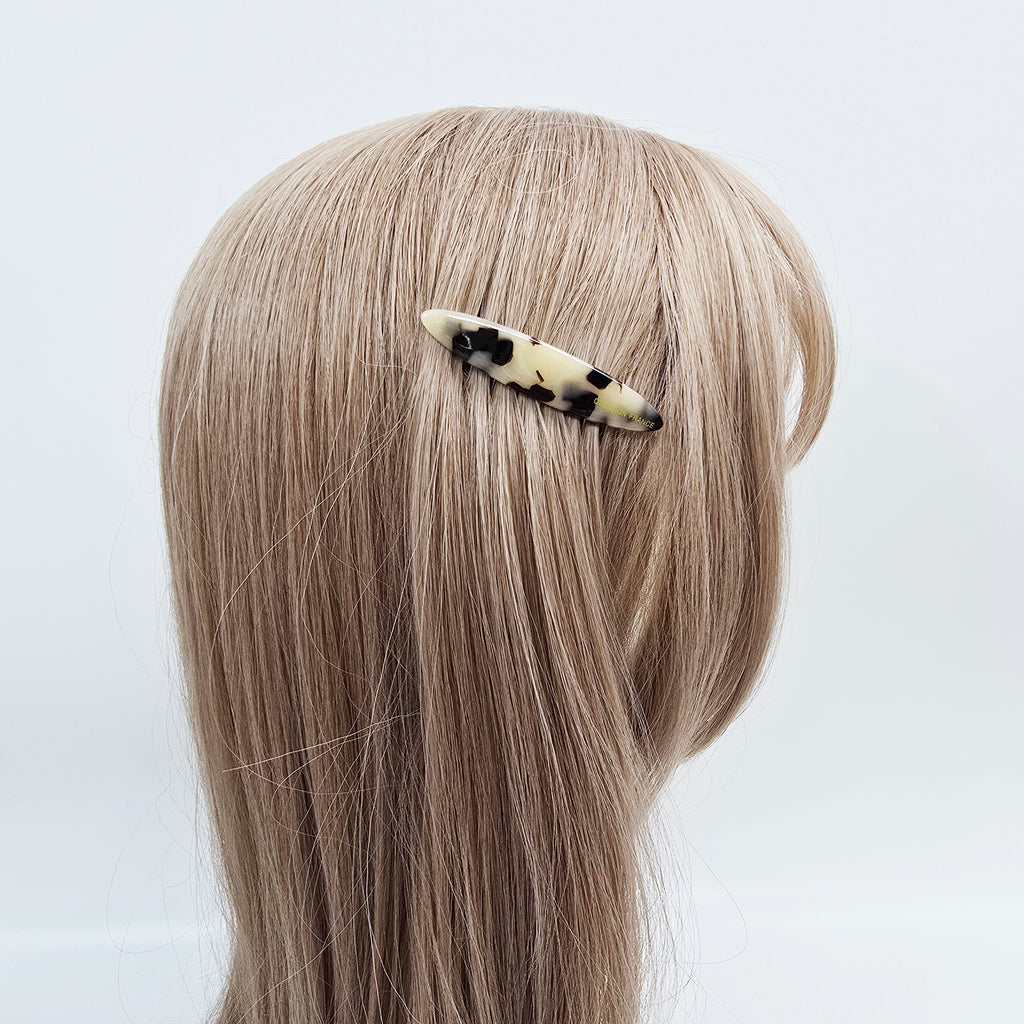 Oval Mini Hair Comb Pin 2.6 in – Tortoise Shell, Solid & Neon, French Pin