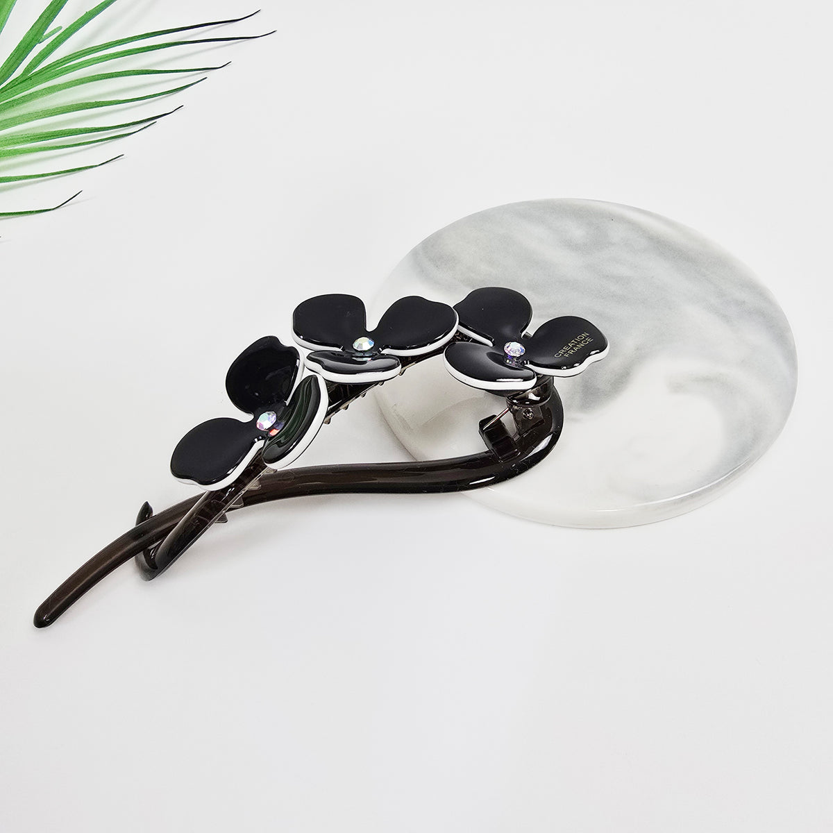 Flower Large Banana Clip 4.6 in – Aurora & Pastel, Cubic, French-style