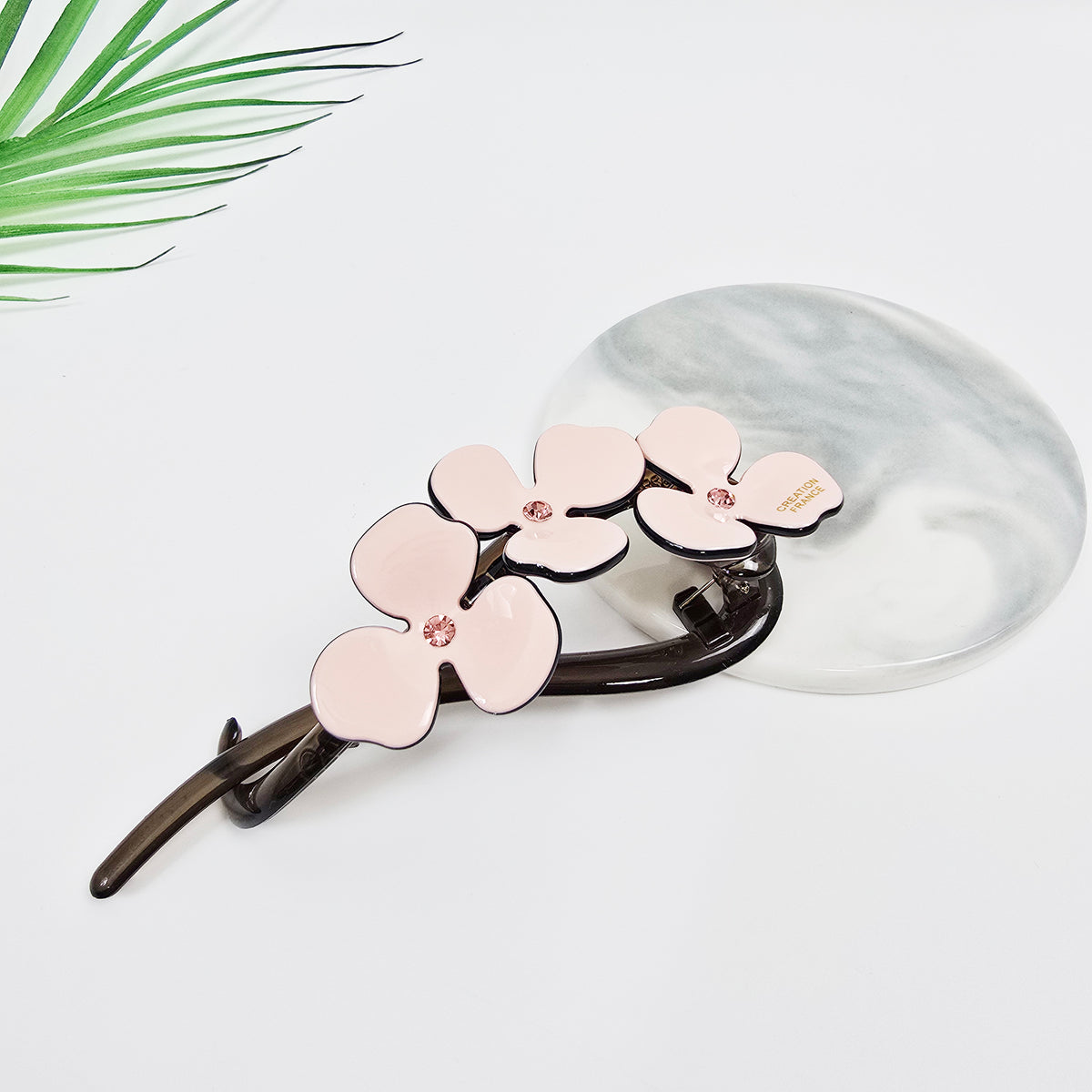 Flower Large Banana Clip 4.6 in – Aurora & Pastel, Cubic, French-style