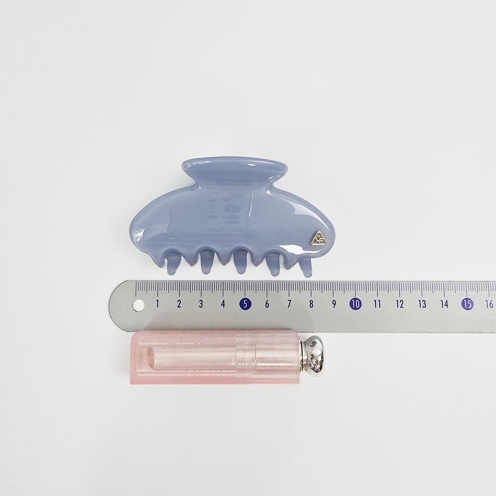 Lumiel Half Moon Medium Hair Claw Clip 3.5 in – Glossy Marble, New Colors