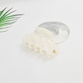 Lumiel Half Moon Medium Hair Claw Clip 3.5 in – Glossy Marble, New Colors