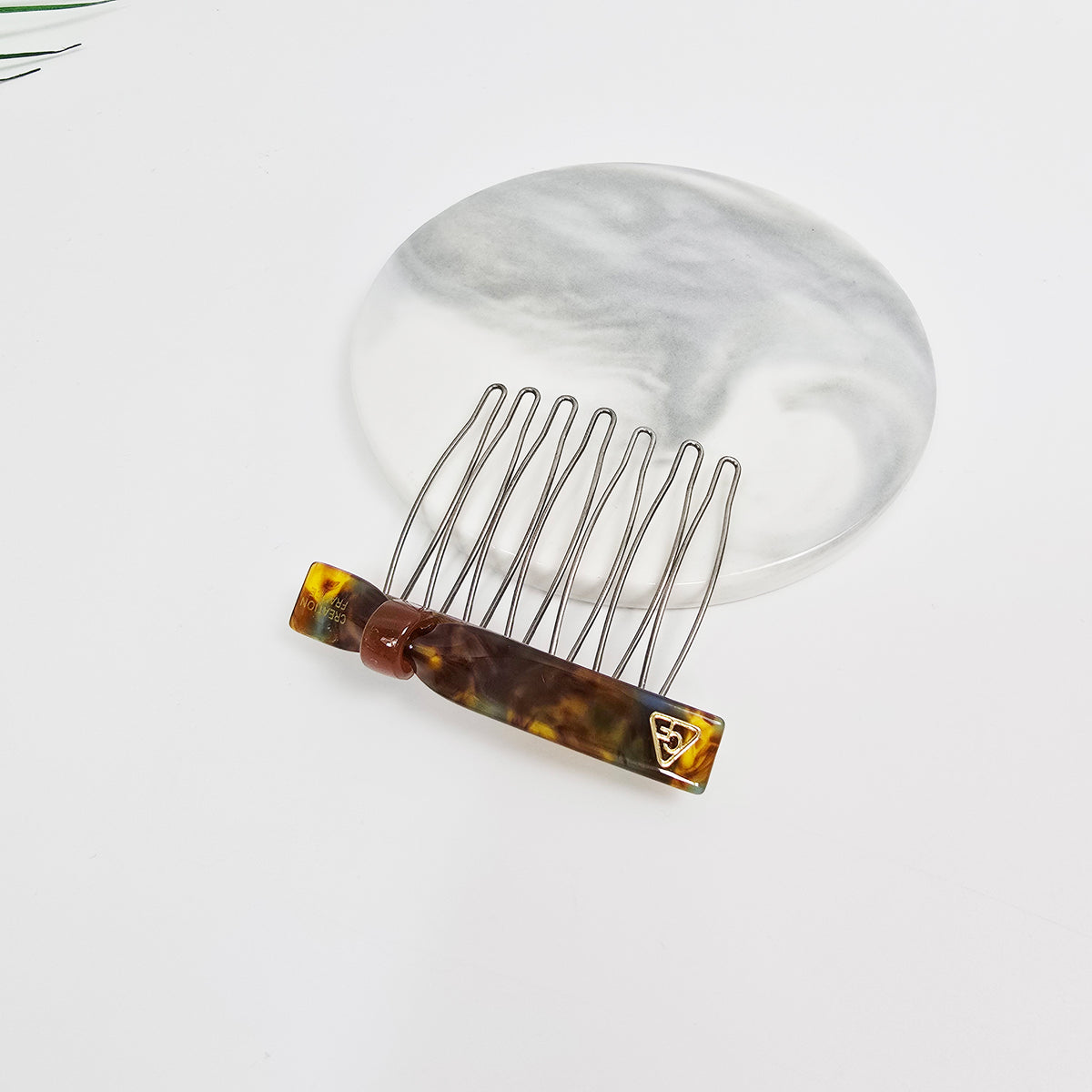 Slim Ring Mini Hair Comb Pin 2.3 in – Tortoise Shell & Solid, French Pin