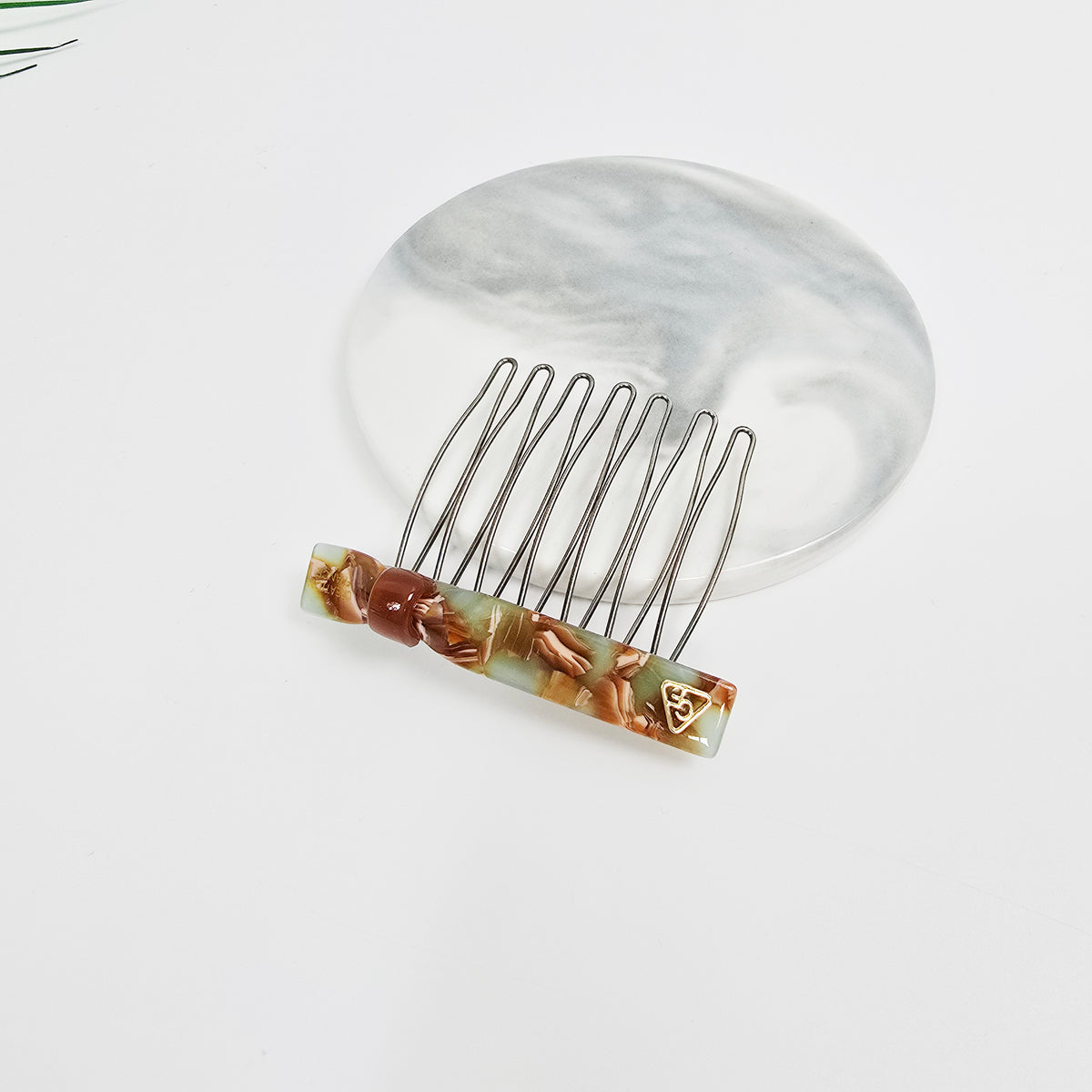 Slim Ring Mini Hair Comb Pin 2.3 in – Tortoise Shell & Solid, French Pin