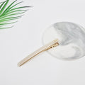 Slim Bar Long Alligator Hair Clip 3.3 in – Solid & Clear, French-style