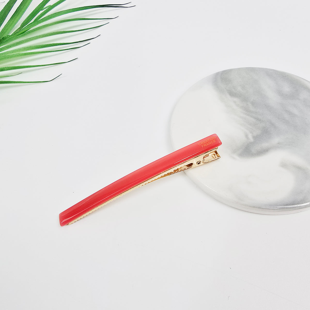 Slim Bar Long Alligator Hair Clip 3.3 in – Solid & Clear, French-style