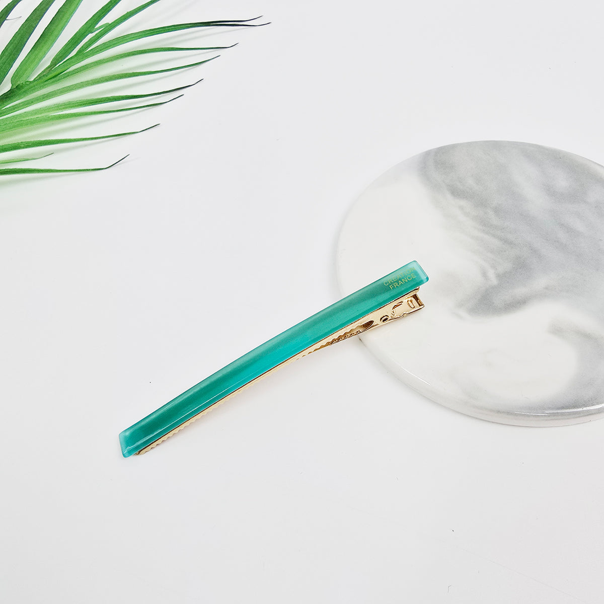 Slim Bar Long Alligator Hair Clip 3.3 in – Solid & Clear, French-style