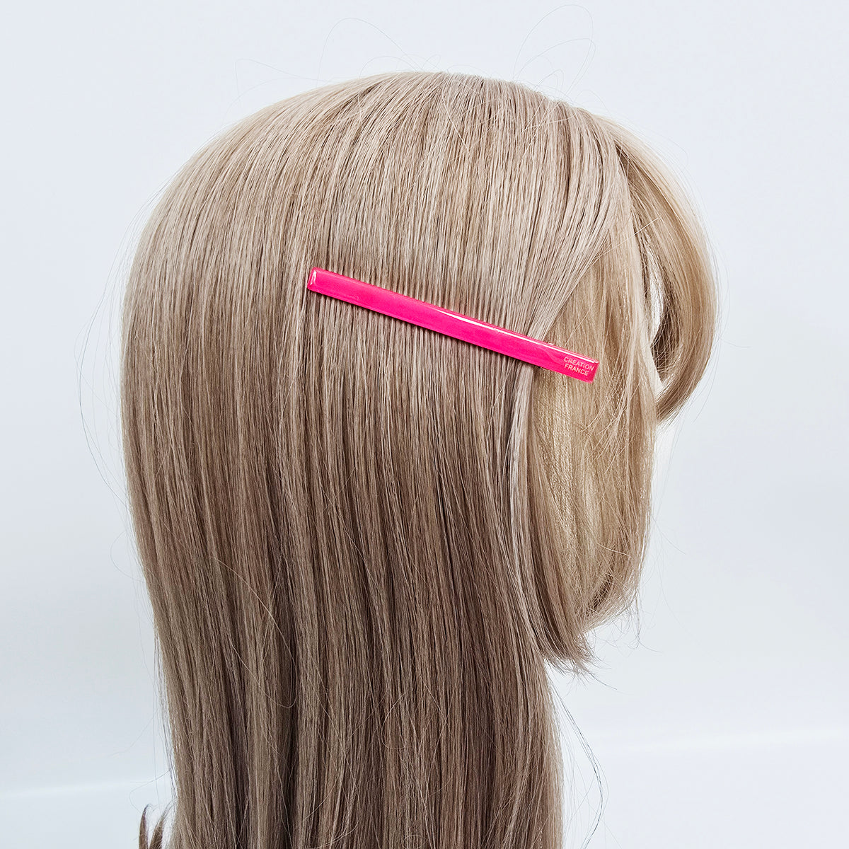 Slim Bar Long Alligator Hair Clip 3.3 in – Solid & Clear, French-style