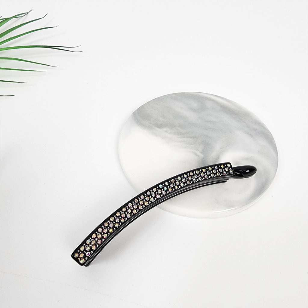 Slim Small Banana Clip 3.9 in – 1 Diamond White