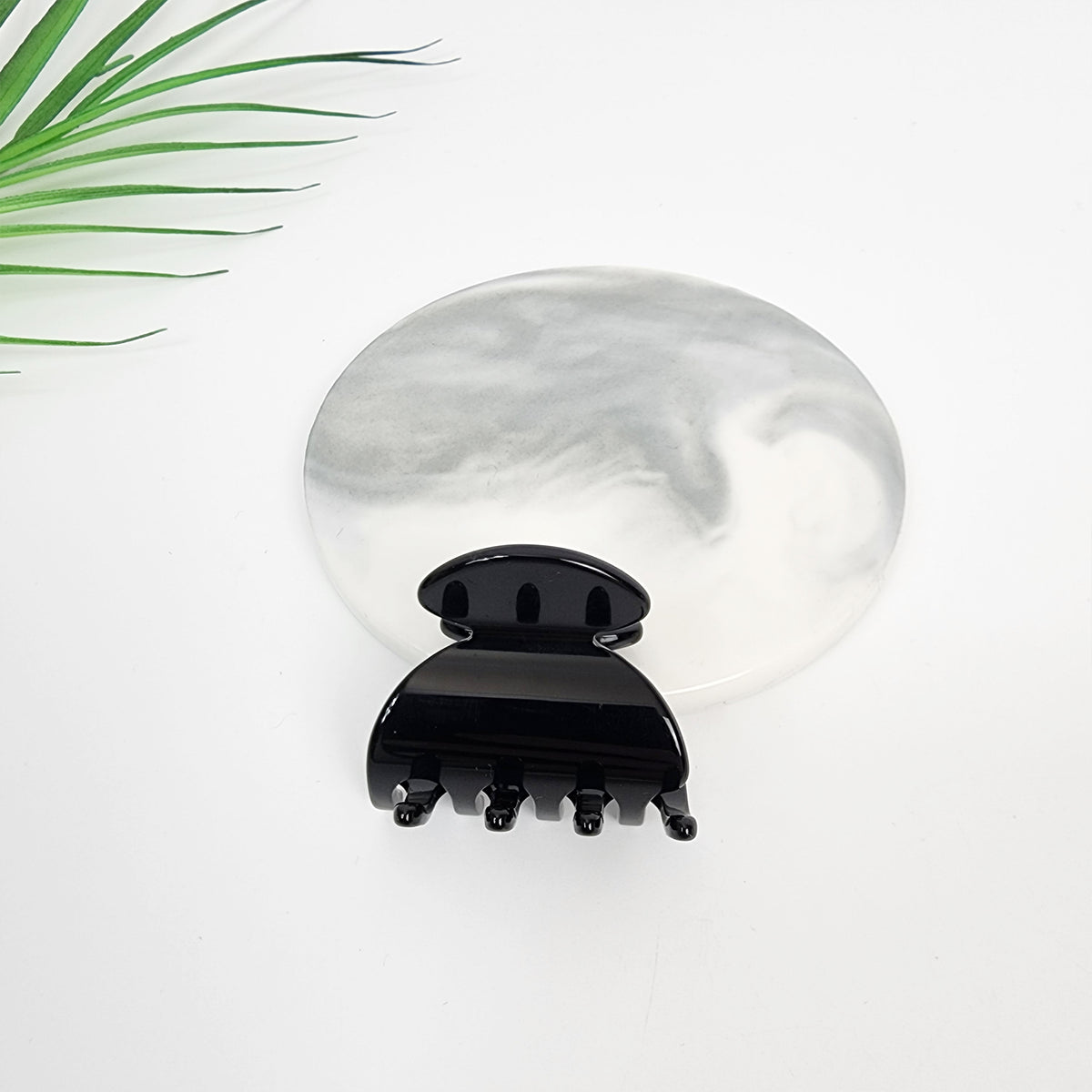 Half Moon Mini Hair Claw Clip 1.6 in – 5 Black