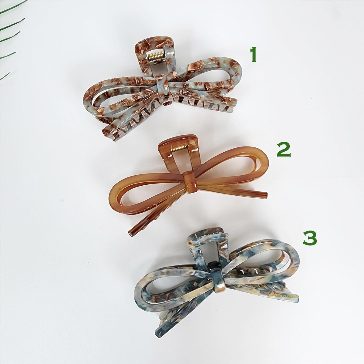 Gift Bow Large Hair Claw Clip 4.6 in – Acetate, French-style, New Colors