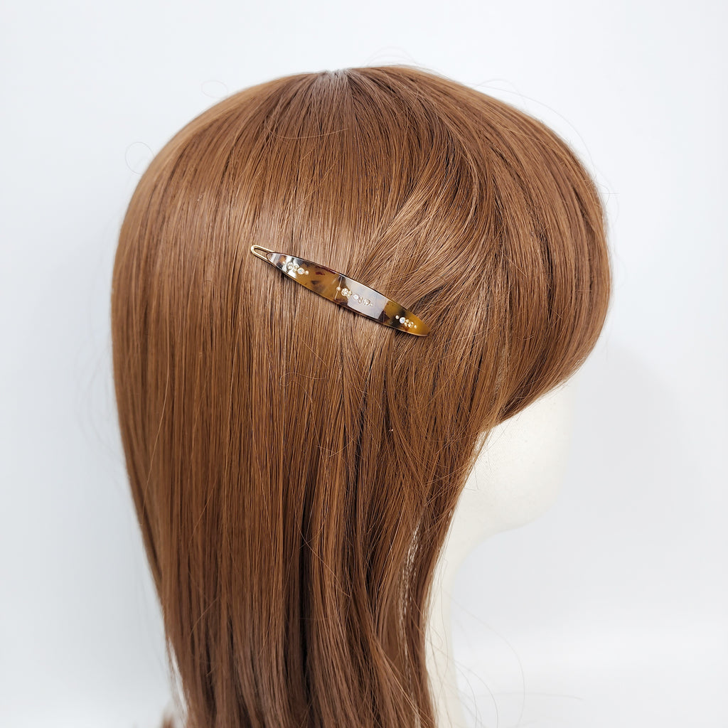 Laurence Slim Oval Bobby Pin 2.3 in – Cubic, French Pin, for Bangs