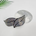 Flora Leaf Hair Barrette – 1 Aurora White