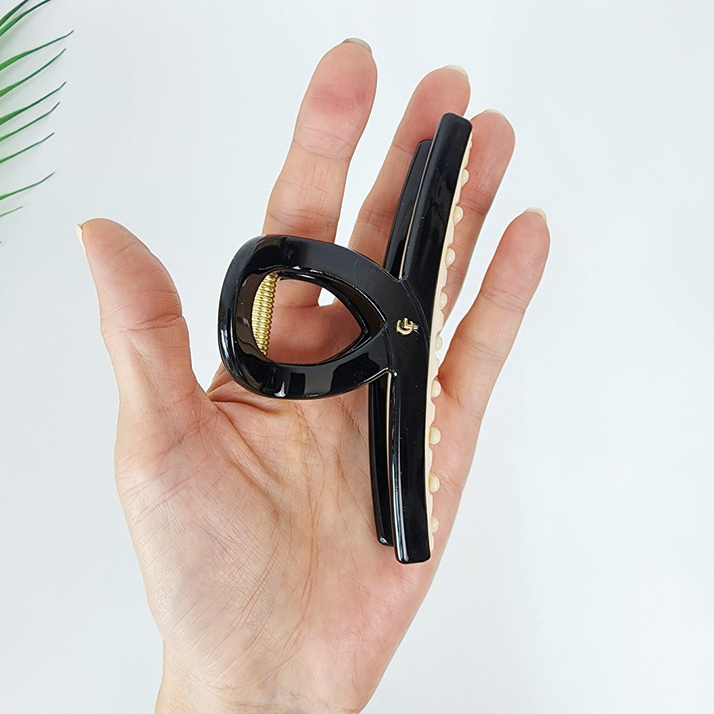 Twist Bar Large Hair Claw Clip 4.7 in – Tortoise Shell, French-style