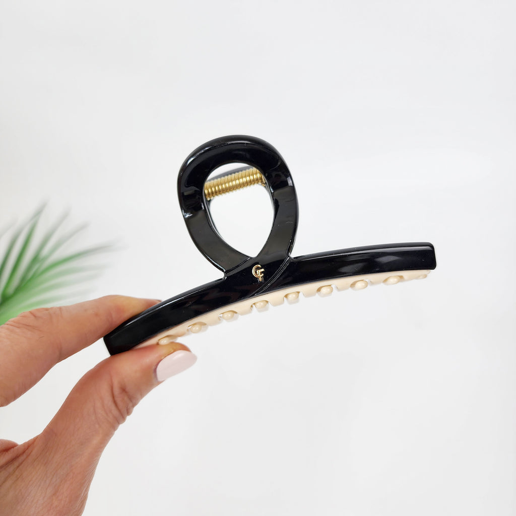 Twist Bar Large Hair Claw Clip 4.7 in – Tortoise Shell, French-style