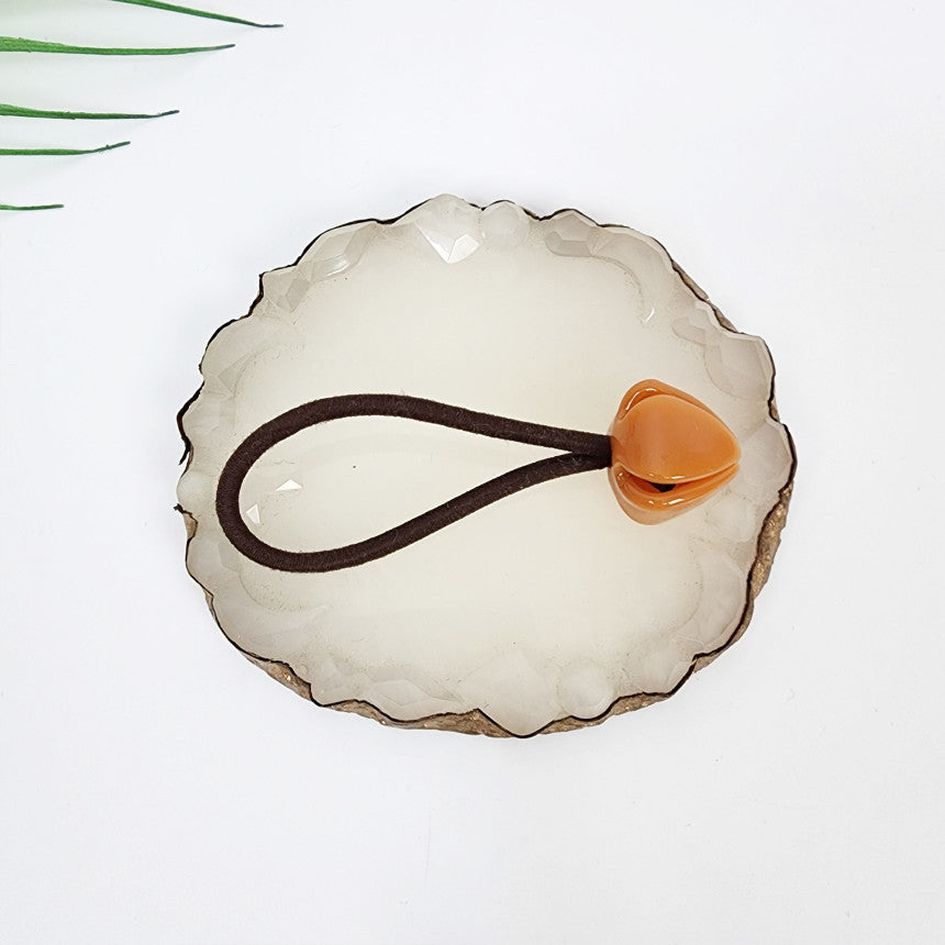 Tulip Hair Tie 0.8 in – 18 Pure Orange