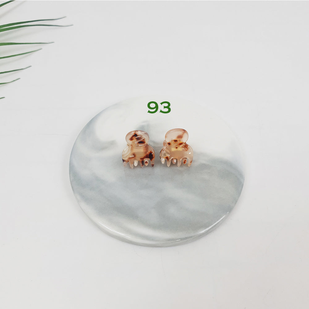 Tortoise Shell Mini Hair Clip (2 pieces 1 set) / Cute French Hair Pin / Hair Accessory for Woman