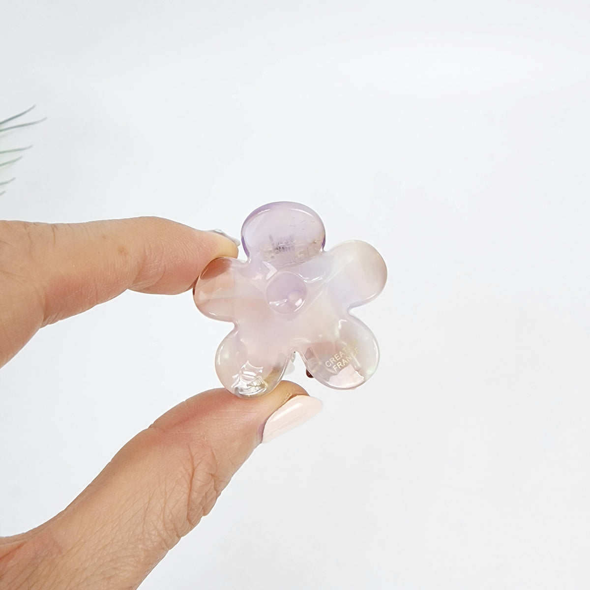 Fleur Mini Hair Claw Clip 1.6 in – 6 Pink Purple