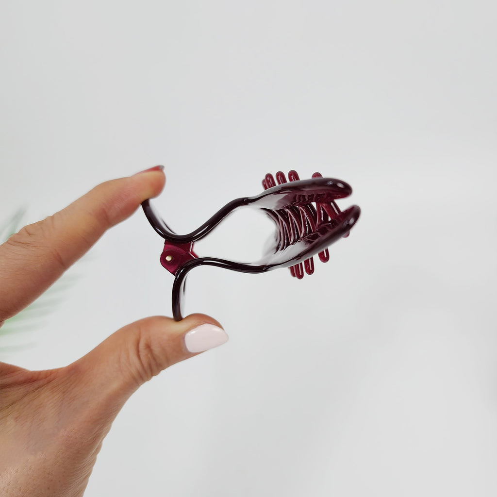 Twist Wire Jumbo Hair Claw Clip 5.3 in – Solid, French-style, for Updos
