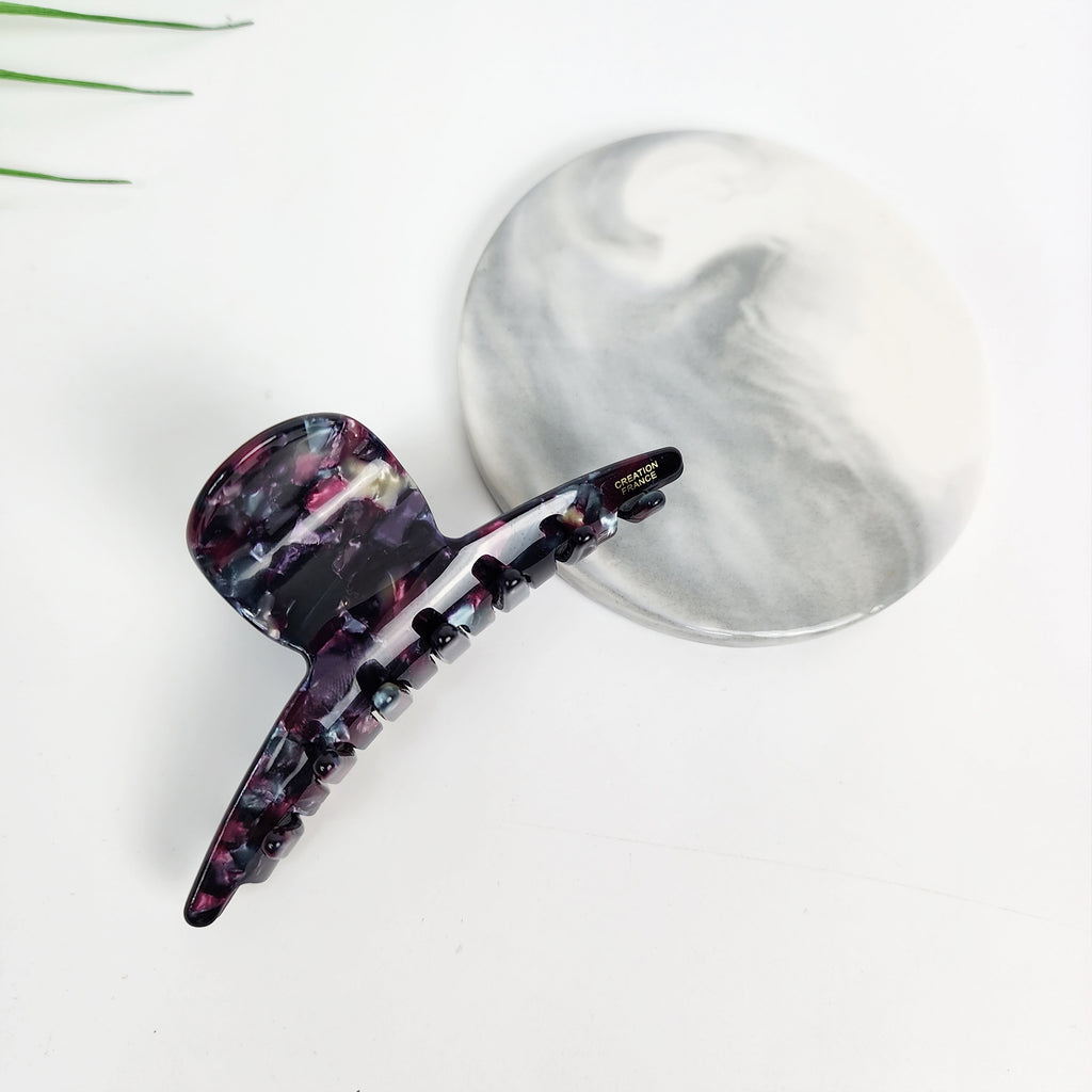 Elle Ribbon Medium Hair Claw Clip 3.7 in – Tortoise Shell, French-style
