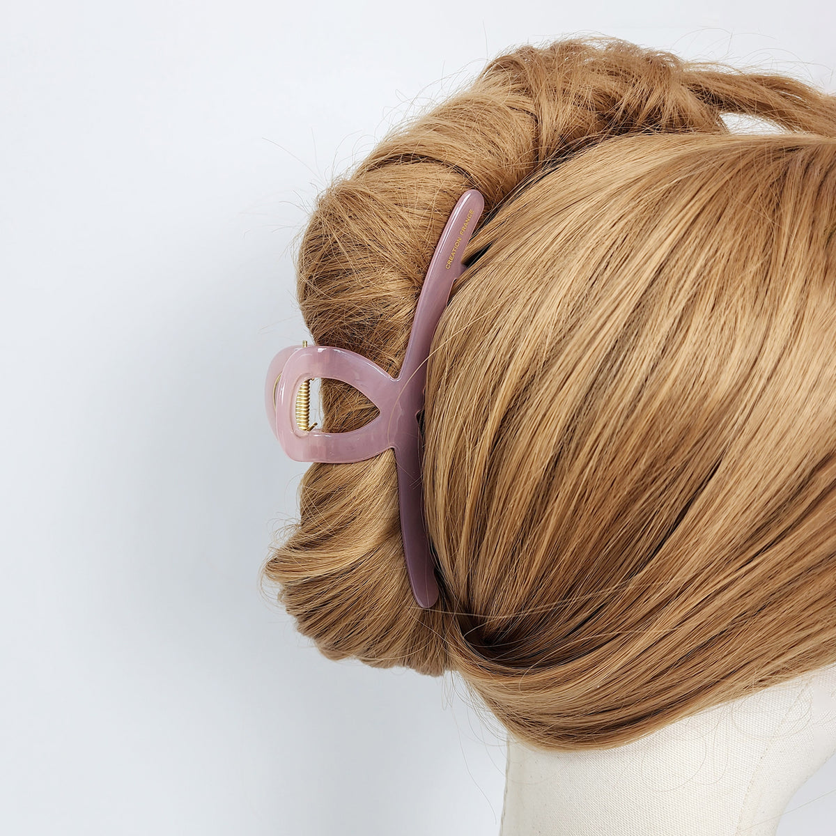 Twist Wire Jumbo Hair Claw Clip 5.3 in – Solid, French-style, for Updos