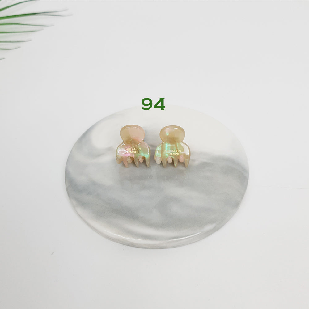 Tortoise Shell Mini Hair Clip (2 pieces 1 set) / Cute French Hair Pin / Hair Accessory for Woman
