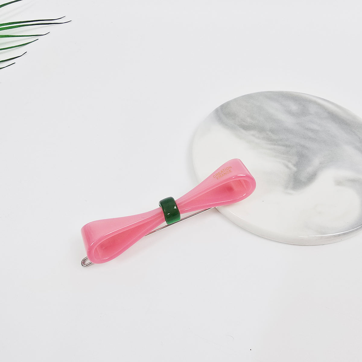 Glassy Slim Long Bow Bobby Pin 2.8 in – Solid Colors, French Pin