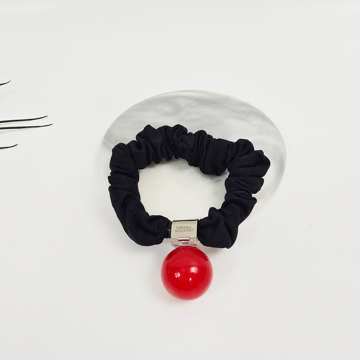Jelly Ball Scrunchie Hair Tie 0.7 in – Vivid Colors, French-style