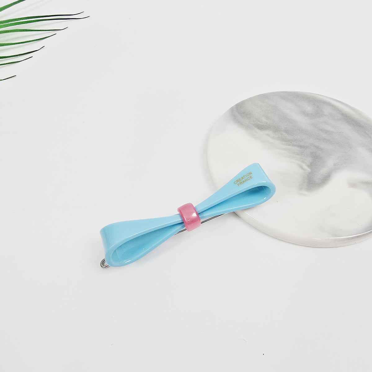 Glassy Slim Long Bow Bobby Pin 2.8 in – Solid Colors, French Pin