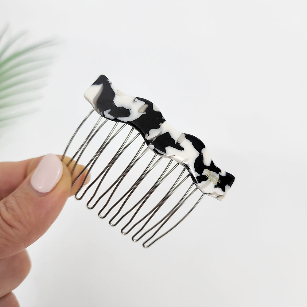 Wave Hair Comb Pin 2.6 in – 10 Big Dalmatian