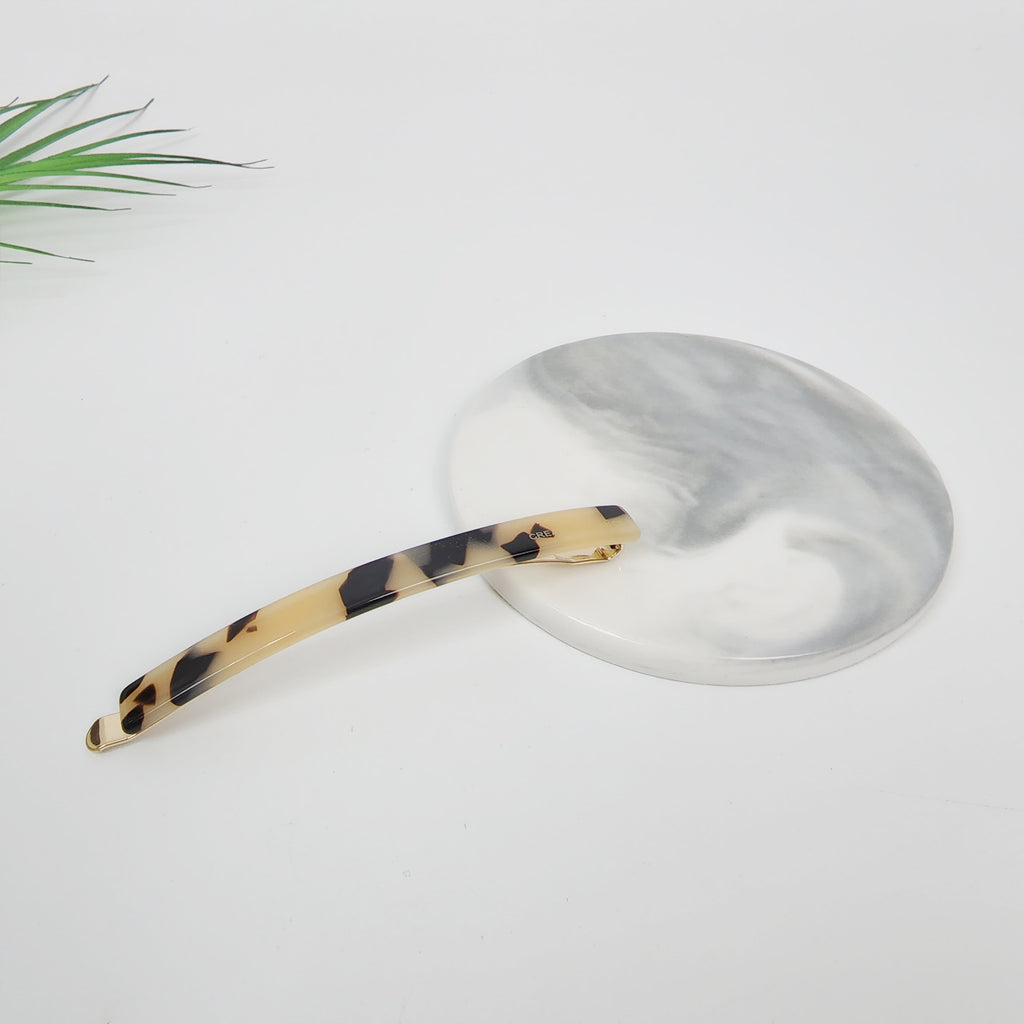 Long Bar Bobby Pin 3.3 in – 1 Leopard Beige