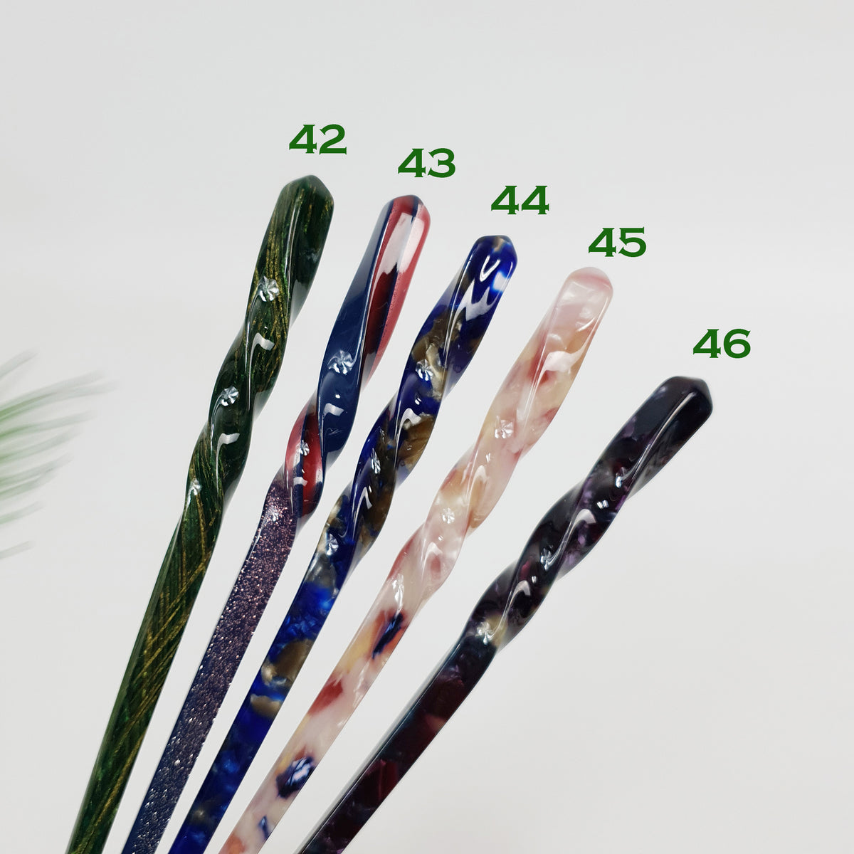 Basic Twist Hair Stick 6.9 in – Tortoise Shell Marble, French Pin