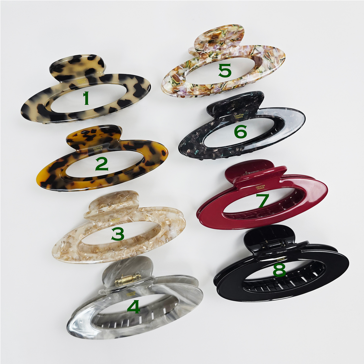 Open Oval Large Hair Claw Clip 4.7 in – Tortoise Shell, for Thick Hair