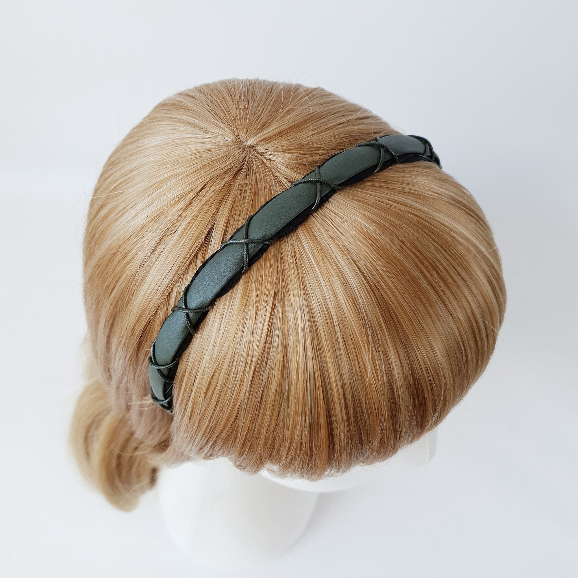 Thin Leather Headband / String X Knot Headband / Hair Accessories For Woman / Alice Headband