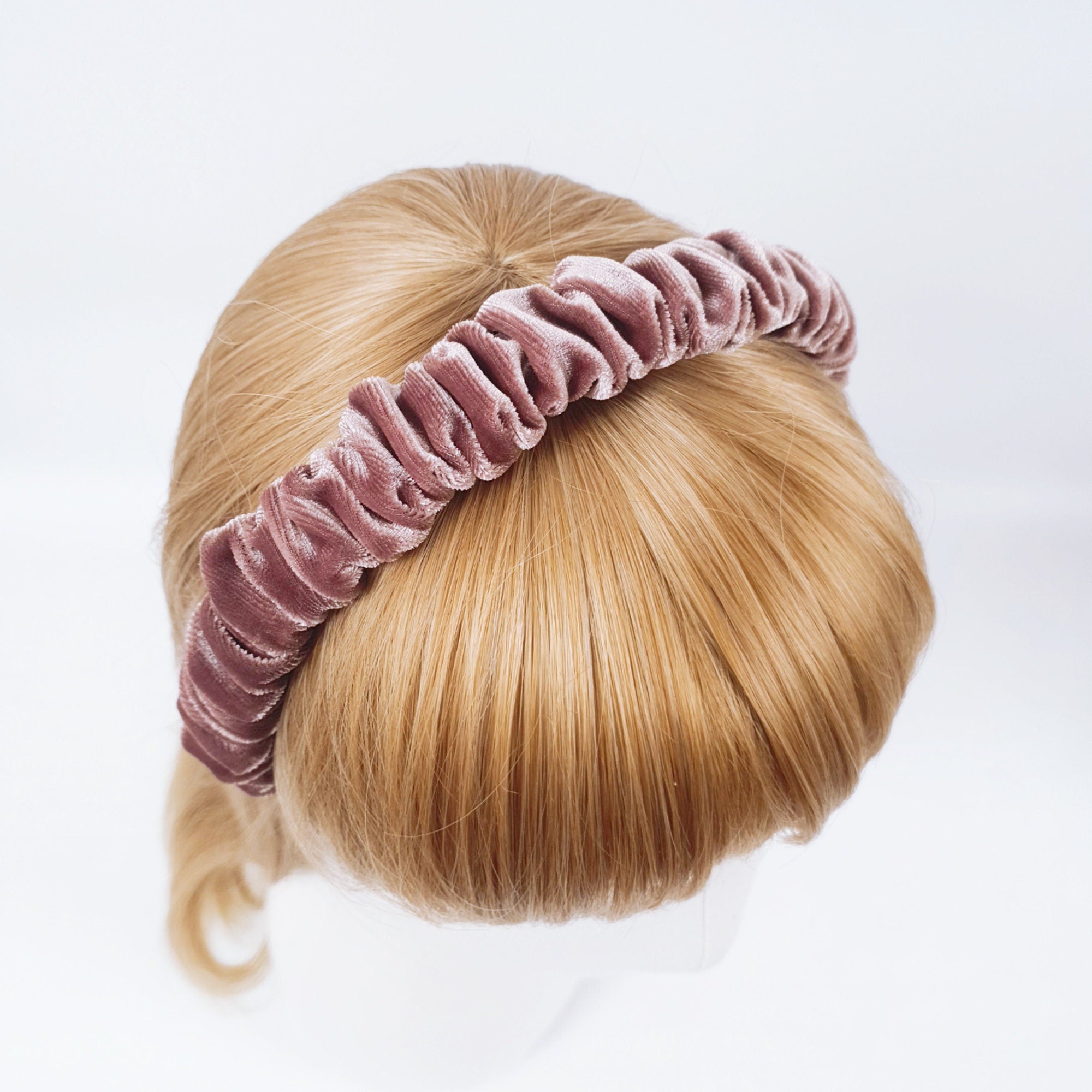 Velvet Wrinkle Simple Headband / Hair Accessories for Woman / Velvet Headband