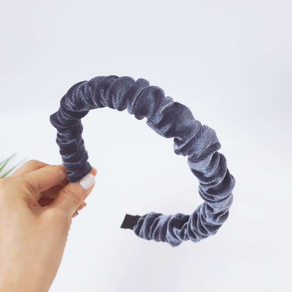 Velvet Wrinkle Simple Headband / Hair Accessories for Woman / Velvet Headband