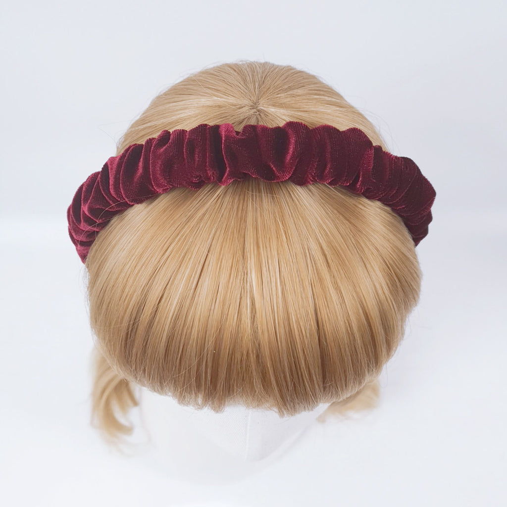 Velvet Wrinkle Simple Headband / Hair Accessories for Woman / Velvet Headband