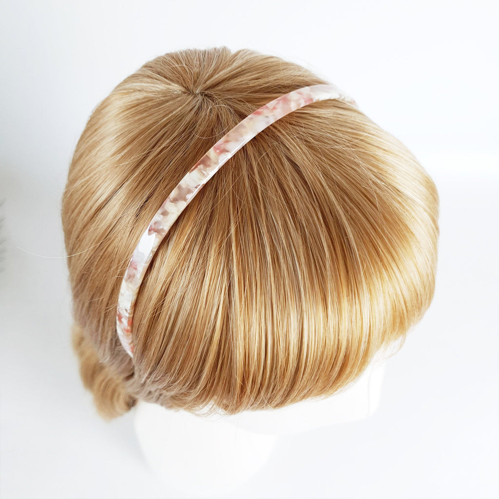 Tortoise Shell Daily Thin Headband / Luxurious French Hair Pin / Hair Accessory for Woman / Acrylic Alice Headband