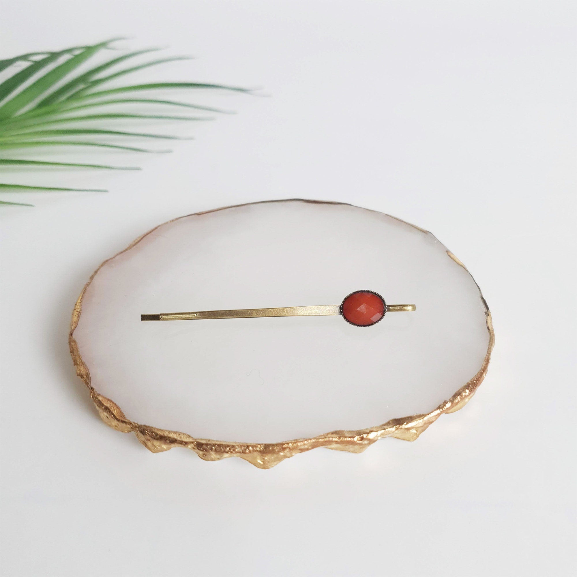 Mini Point Formica Hair Pin (2.6 Inch ) / Vintage Antique Hair Bobby Pin / Hair Accessory Pin for Woman