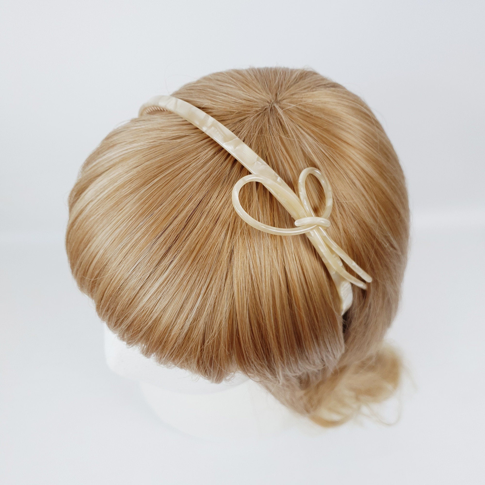 Tortoise Shell Line Ribbon Headband / Elegant Hair Accessories for Woman / Bridal Tiara Headband