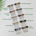 Tortoise Shell Mini Bow Hair Comb Pin / Cute French Hair Pin / Hair Fork for Thick Hair