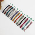 Oval Formica Hair Barrette (3.2 Inch) / Diamond Cut Formica Stone Decorated Barrette / Hair Accessory for Woman / Automatic Hair Pin