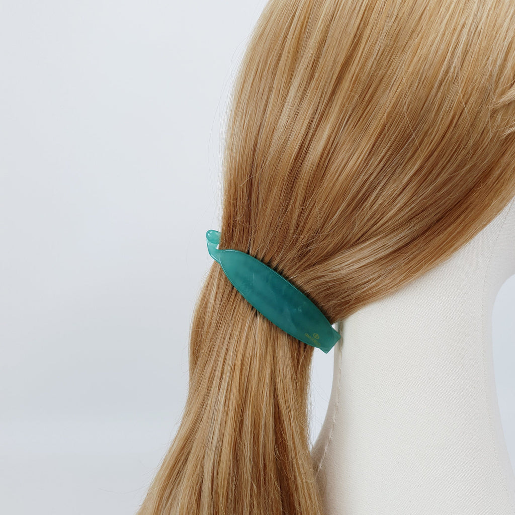 Basic Vivid Pure Color Banana Clip / Luxurious Cellulose Hair Comb Barrette / Clincher Comb Hair Accessory