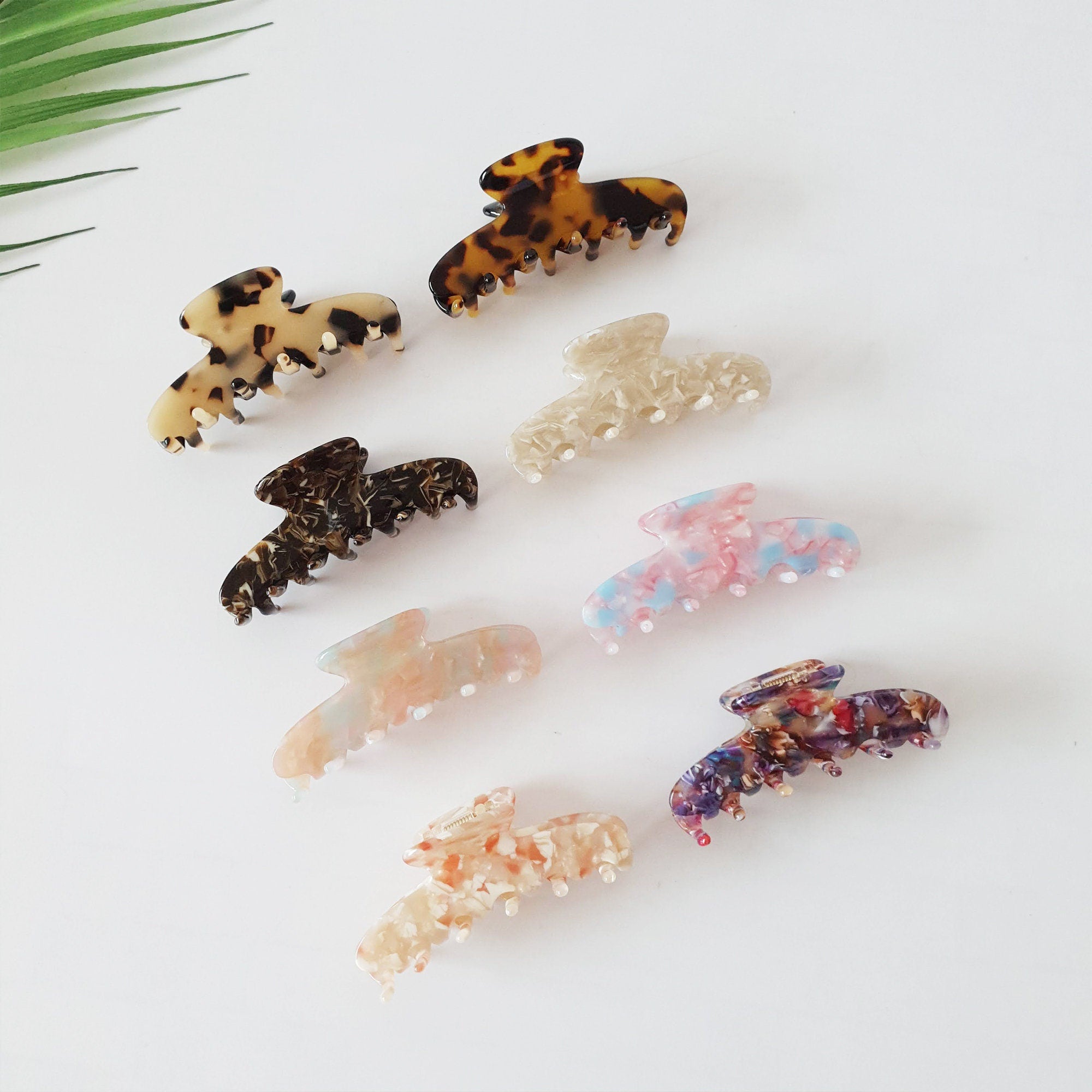 Tortoise Marble Dior Hair Clip / Leopard French Hair Claw / Hair Barrette for Woman