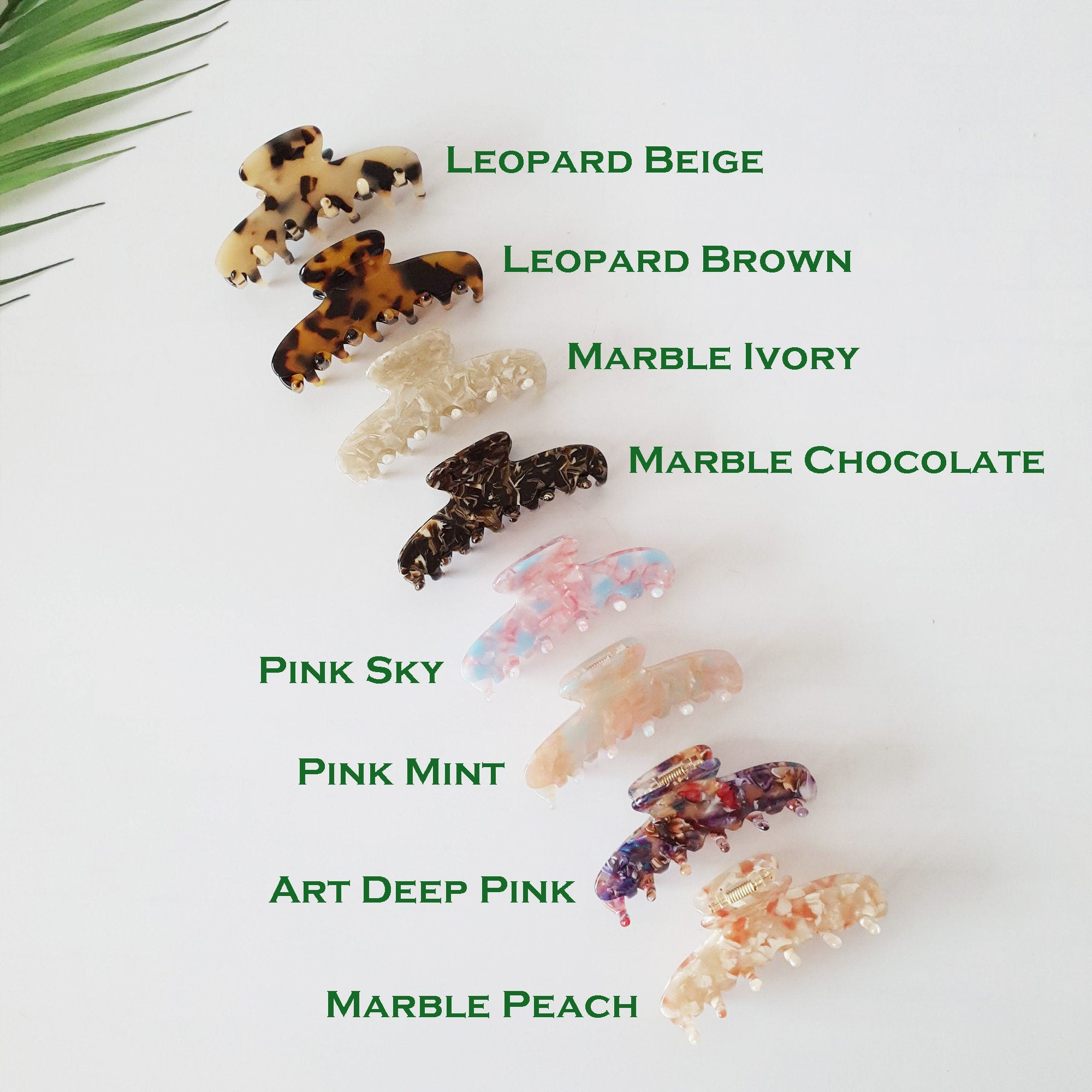 Tortoise Marble Dior Hair Clip / Leopard French Hair Claw / Hair Barrette for Woman