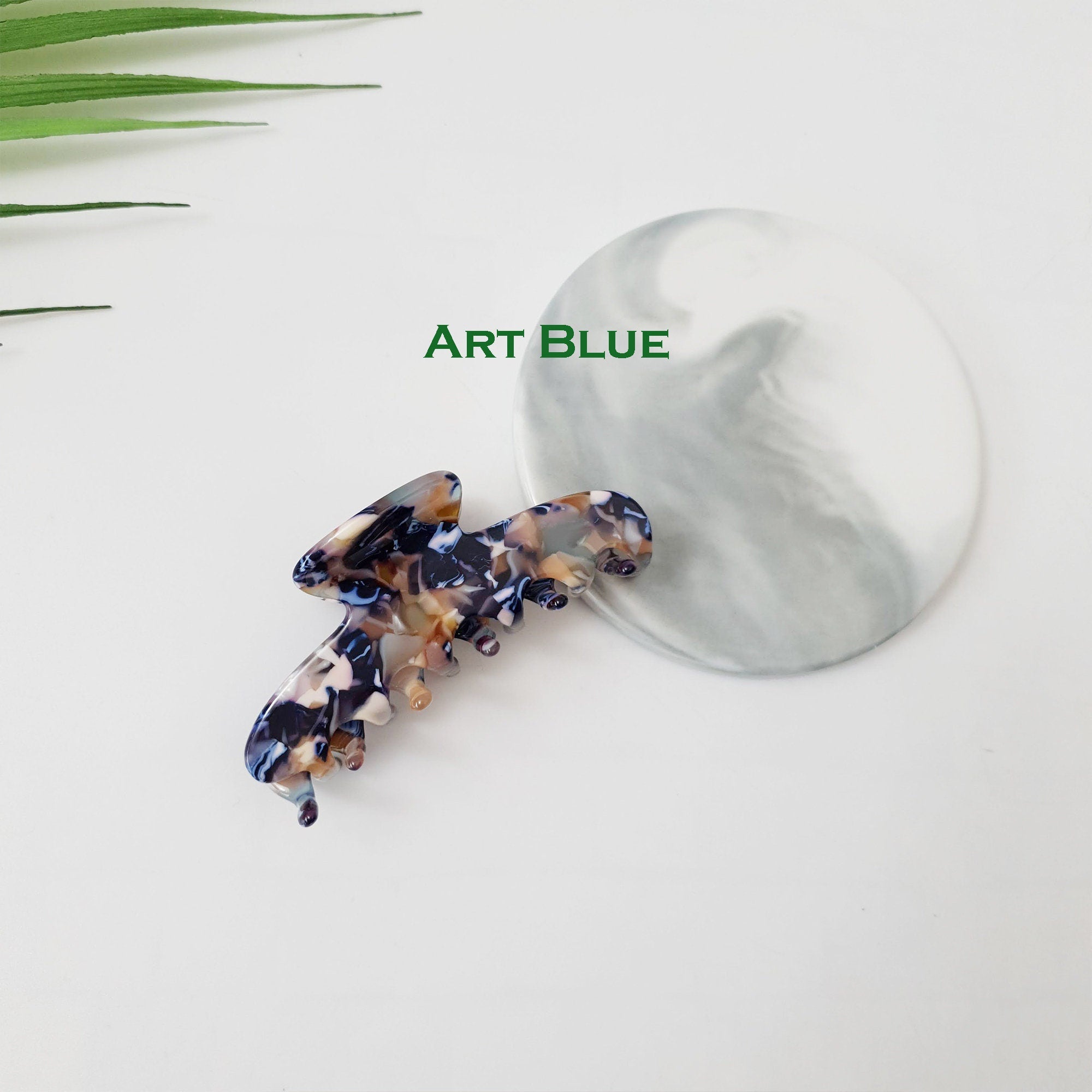 Tortoise Marble Dior Hair Clip / Leopard French Hair Claw / Hair Barrette for Woman