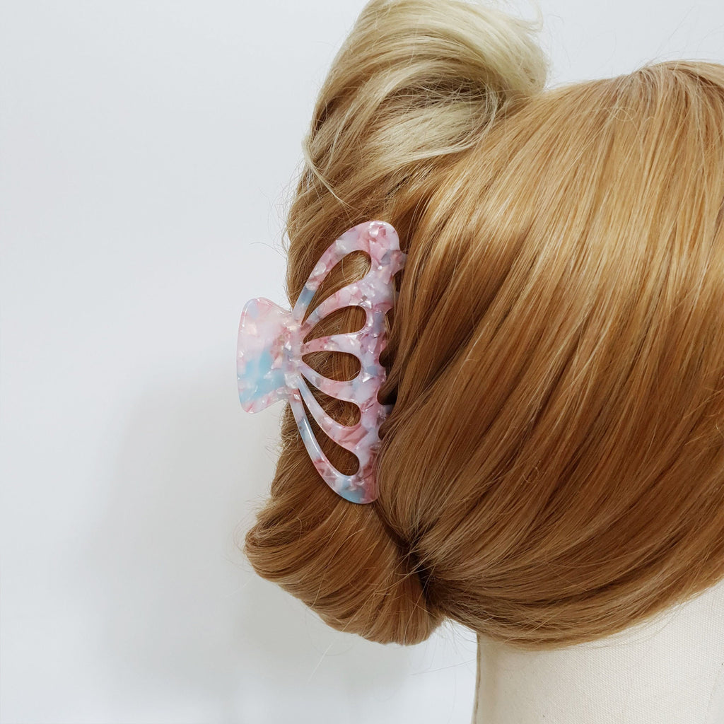 Tortoise Marble Shell Hair Clip / Luxurious Cellulose French Hair Pin / Hair Accessory for Woman / Large Hair Claw Clip
