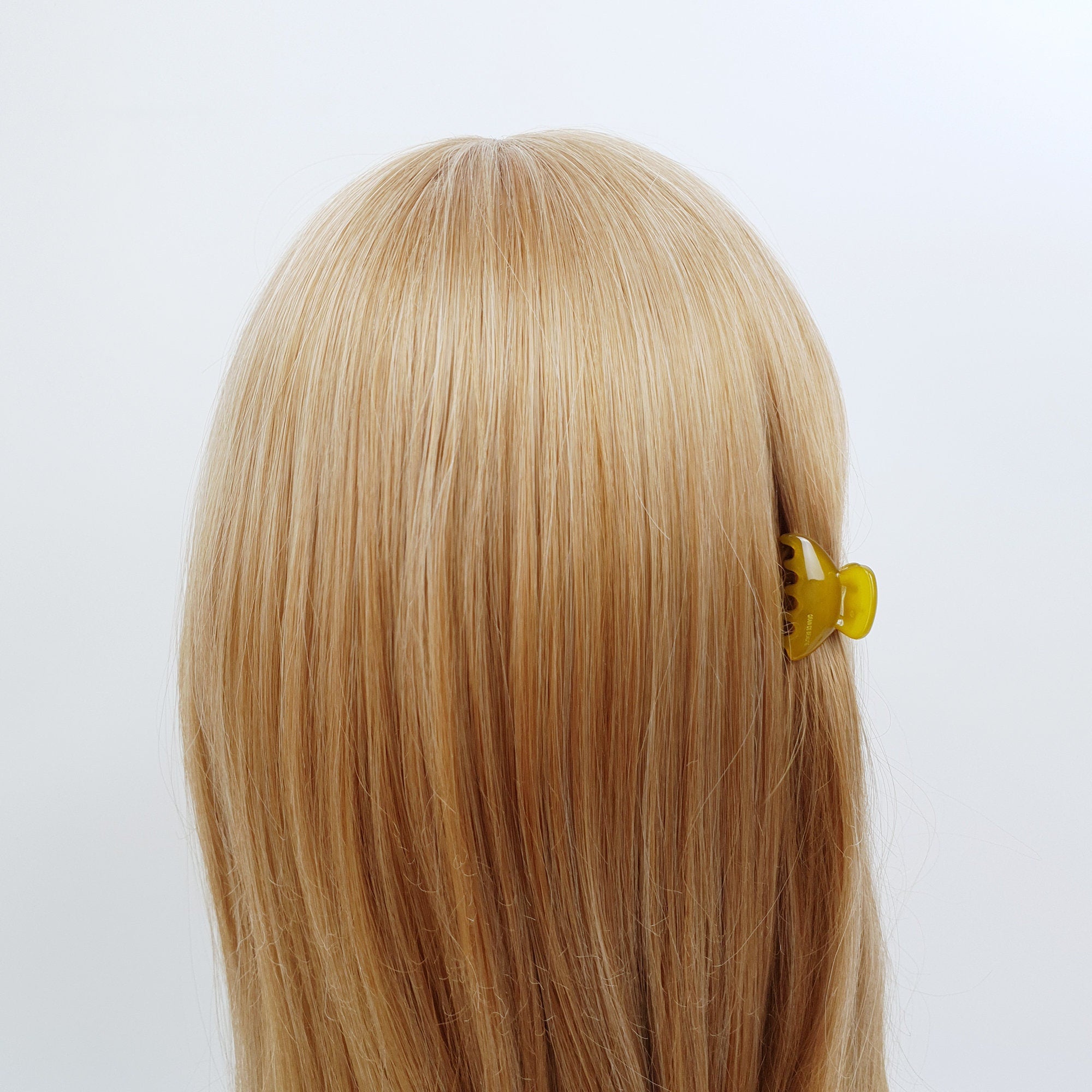 Half Moon Tiny Hair Clips (1.2 Inch) / Cute Colorful Mini Claw Clip / Hair Barrette for Woman