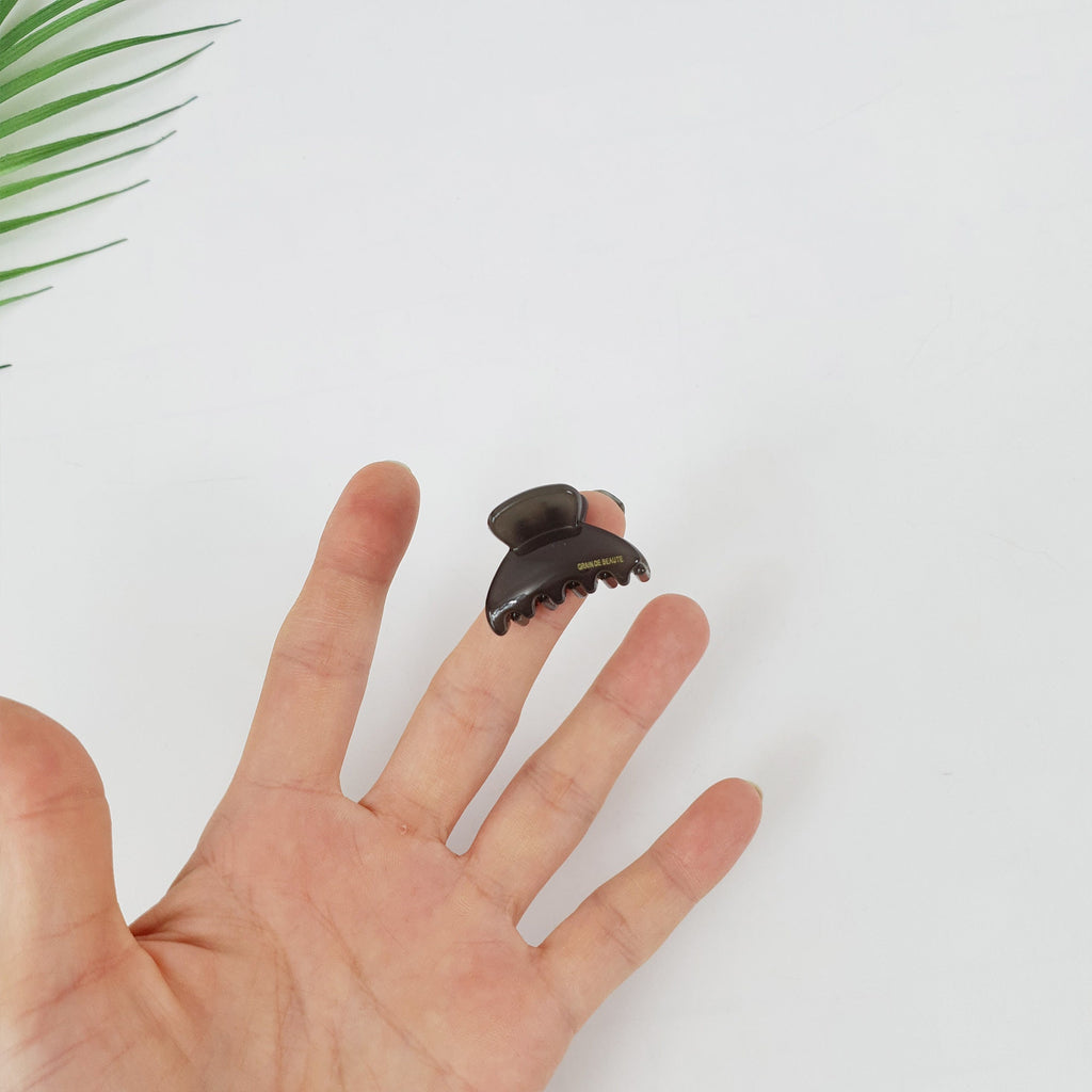 Half Moon Tiny Hair Clips (1.2 Inch) / Cute Colorful Mini Claw Clip / Hair Barrette for Woman