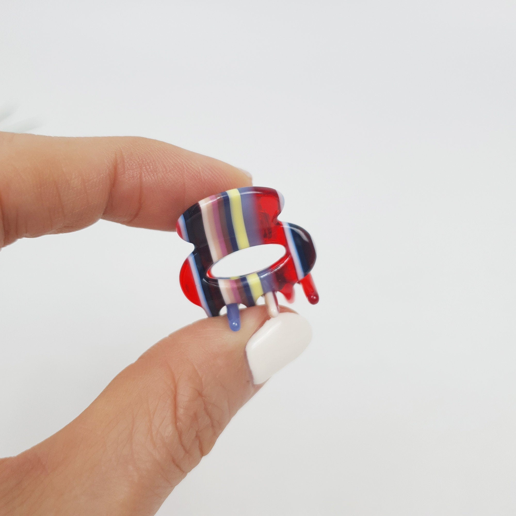 Round Mini Hair Clips (1.0 Inch) / Tortoise Shell French Hair Pin / Hair Accessory for Woman / French Barrette for Girls