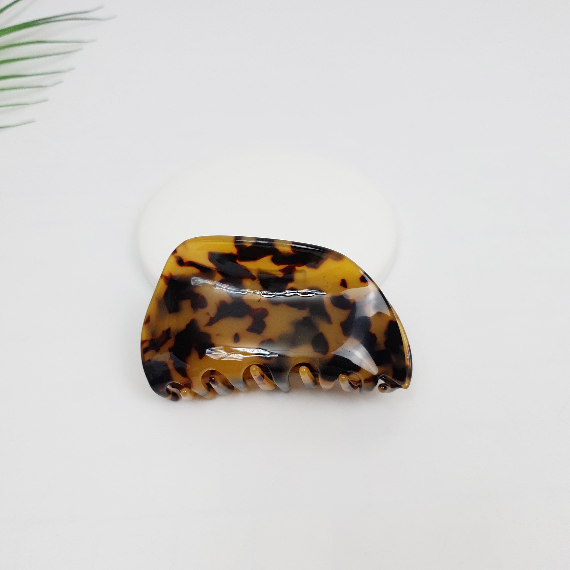 Leopard Aurora Bumpy Medium Size Hair Clip / Tortoise Marble French Hair Claw / Hair Accessory for Woman